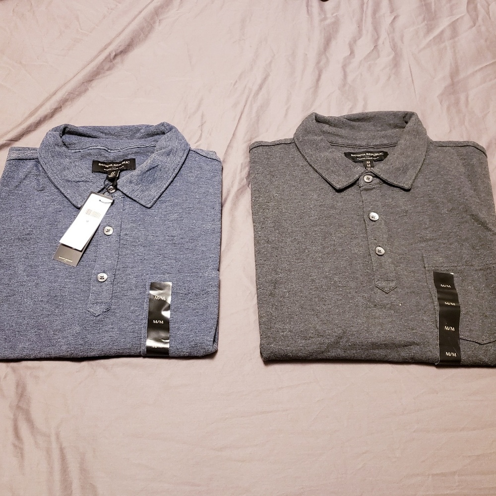 Banana Republic Wicking Pique Polo